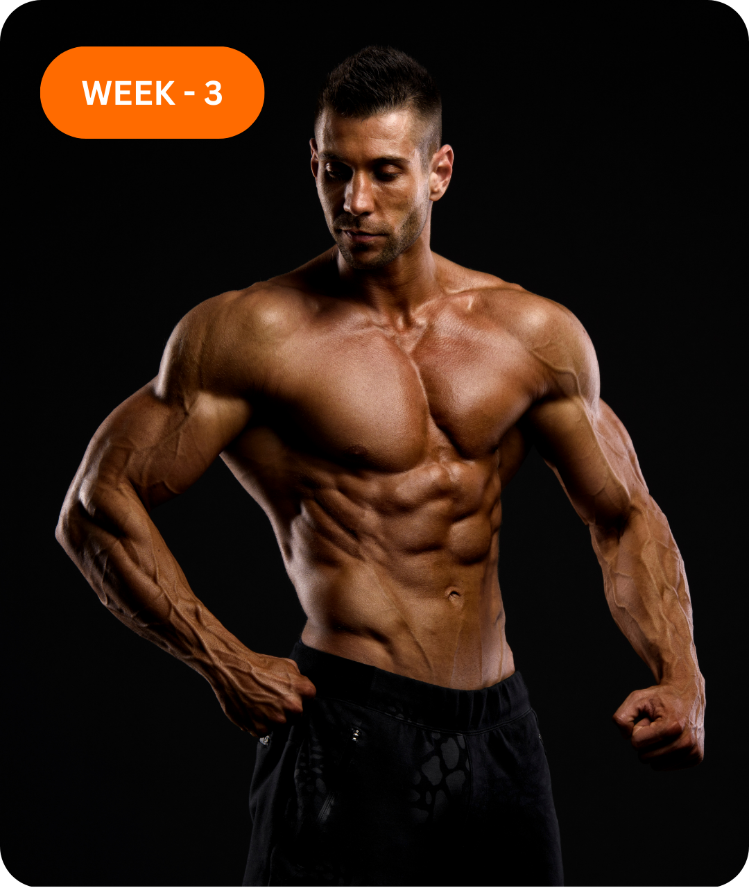 Shirtless muscular man in gym showing physical fitness and stamina—highlighting shilajit benefits for men, testosterone booster supplement, sexual stamina, reproductive health, and boost energy drink performance.